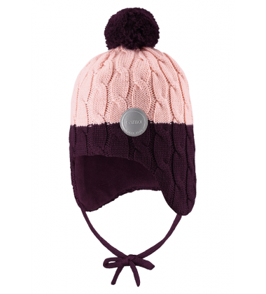 Reima žiemos kepurė Nunavut. Spalva šviesi rožinė / tamsi bordo